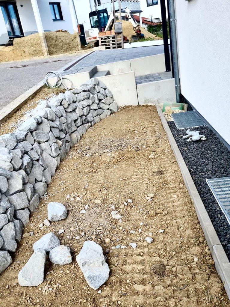 Gartenbau Mauer Naturstein Bruckberg Kronthaler Gammelsdorf